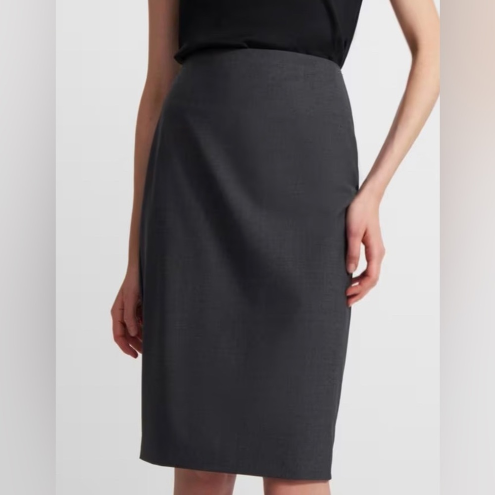 Dark grey theory pencil skirt
